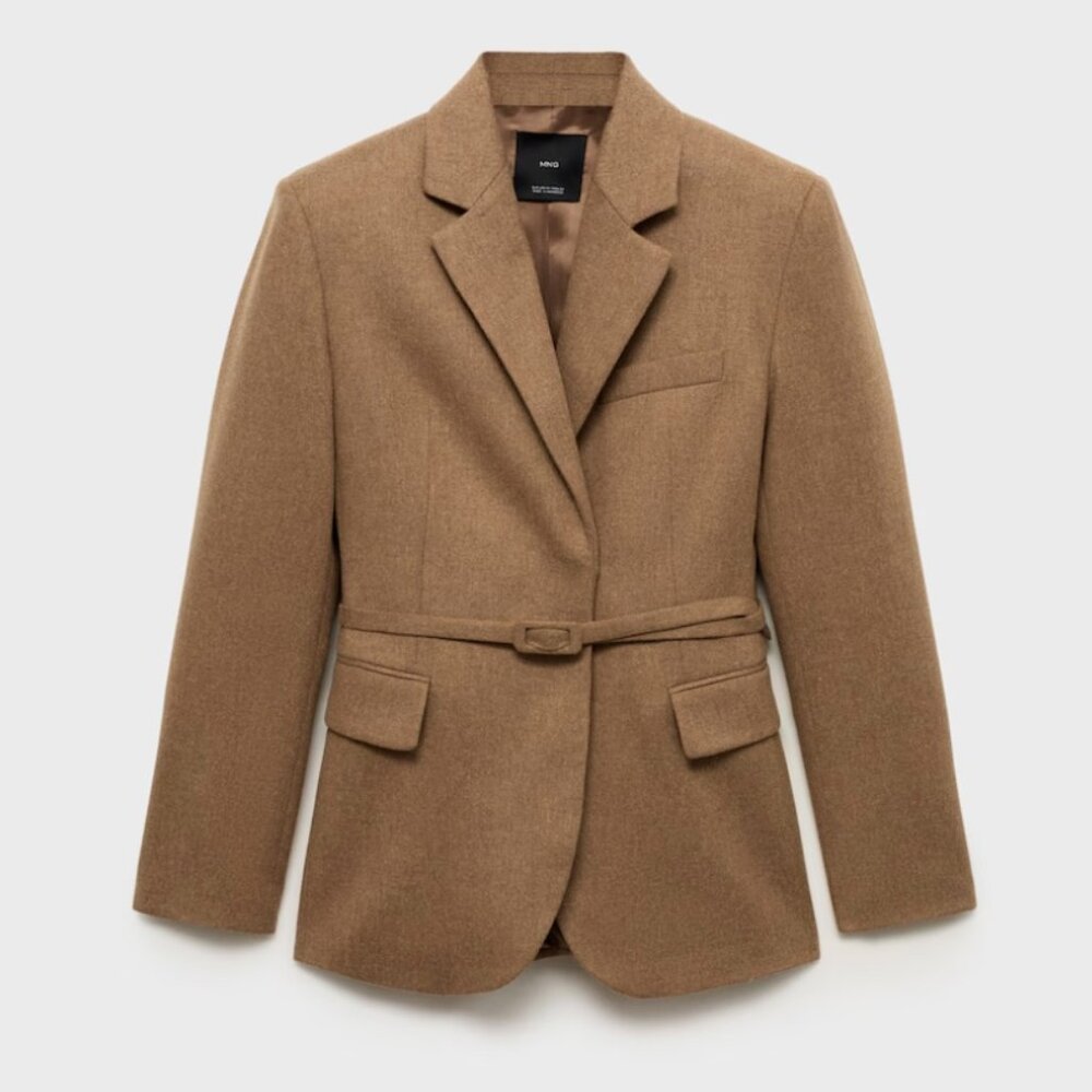 Wool-blend suit blazer/NEW/Mango